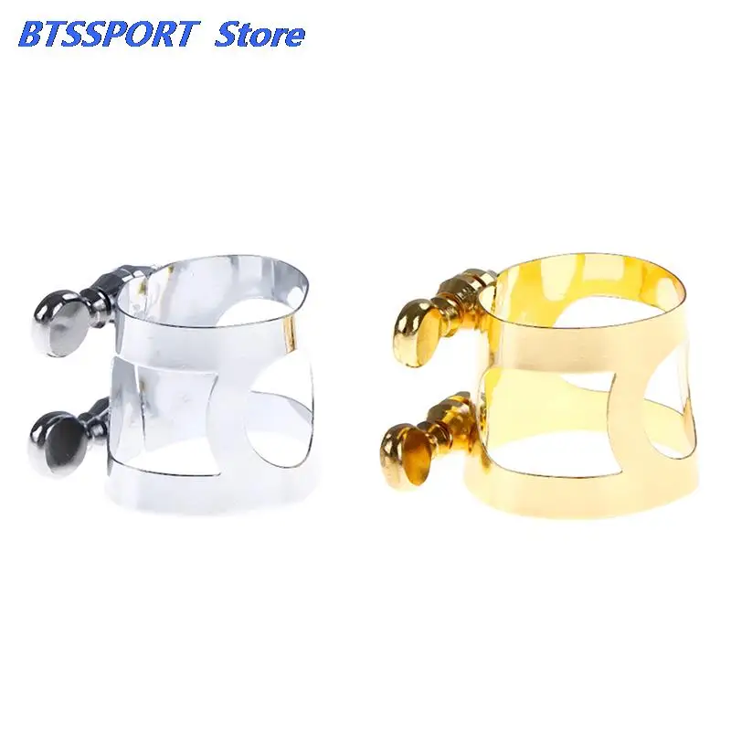 Clarinet Accessories Mouthpiece Clarinet Ligature Clip Fastener for Clarinet Parts Metal Gold & Silver Color Stainless steel Mouthpiece Protection