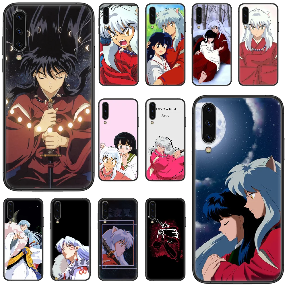 InuYasha Аниме чехол для телефона Samsung Galaxy A 5 10 20 3 30 40 50 51 7 70 71 E S 4G 16 17 18 черный
