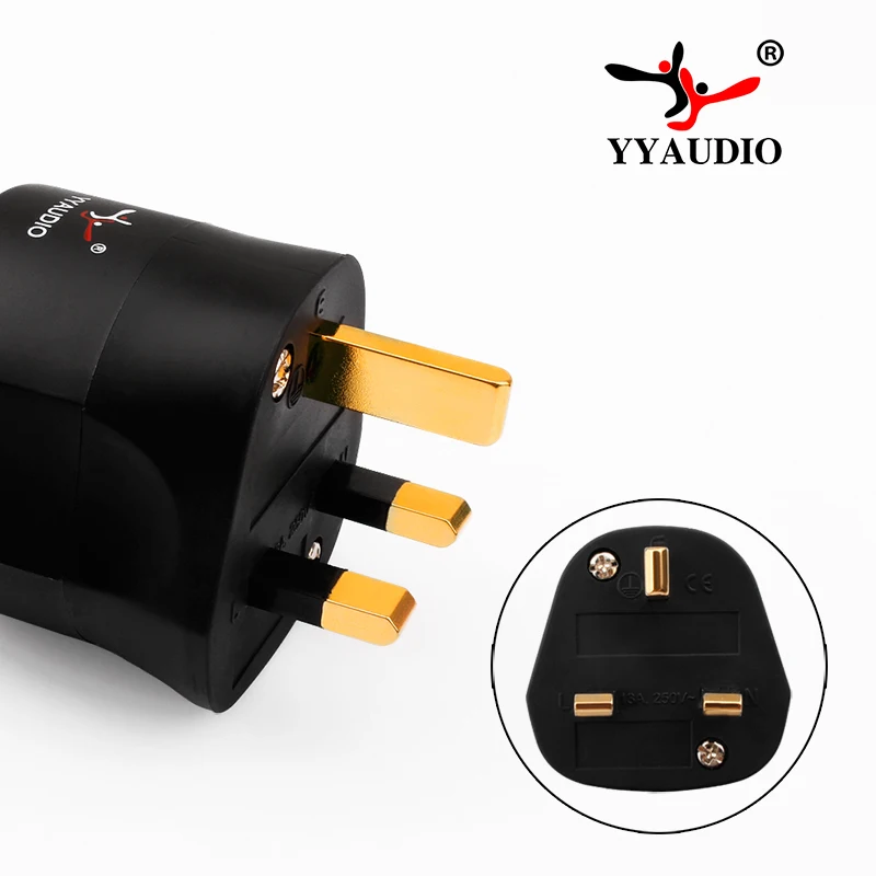 Sistema de Som Plug Áudio Alta Fidelidade Faça Você Mesmo Acústico Oi-end ac Power Plugue Elétrico 3 Pinos Reino Unido Britânico Fusível Conector Adaptador 1pcs uk - Image 5