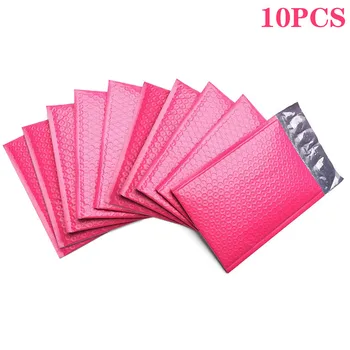 

10pcs 13*18cm Rose Pink Bubble Envelop/Rose Gold Foil Bubble Mailer for Gift Packaging & Wedding Favor Bag&Mailing Envelopes #1