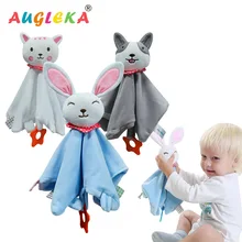 Poupée lapin multifonctionnelle, serviette apaisante pour bébé, jouet mignon en peluche Super doux
