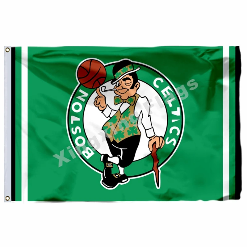 Boston Celtics Национальный флаг 3ft X 5ft полиэстер Boston Celtics баннер Летающий Размер № 4 90X150 см пользовательский флаг - Цвет: G1