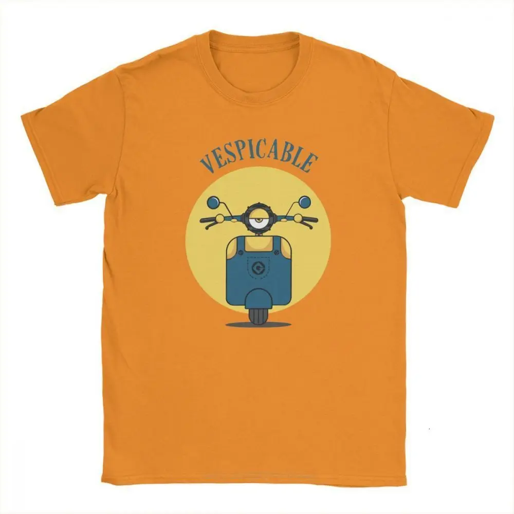 

one yona Vespicable Vespa T-Shirt Man T Shirts Fashion 100% Cotton Short Sleeves Tees Crewneck T-Shirt Plus Size Clothes