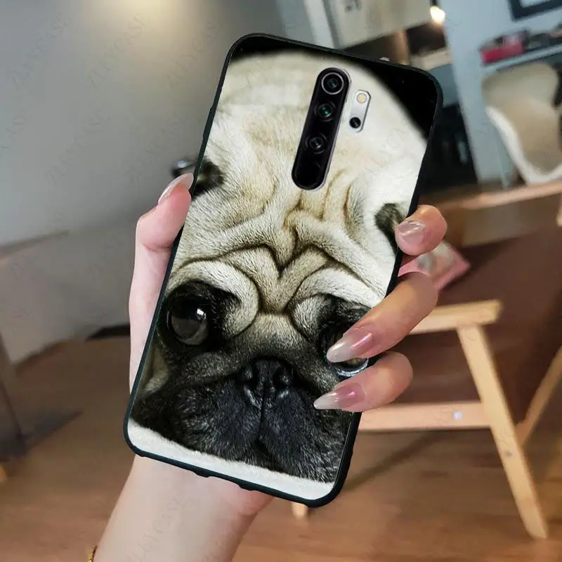 pug dog animal Phone Cover for redmi note8pro note7 note5 note6pro 7 7A 8 8A Note8T note9s note9pro Cellphones 