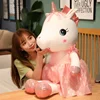 Cartoon unicorn princess plush toy stuffed animal doll pillow rag doll spandex stretch fabric decoration ornaments birthday gift