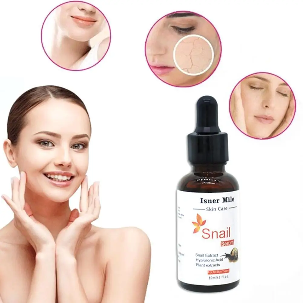 

30ml New Snail Extract Serum Face Essence Anti Wrinkle Aging Hyaluronic Moisturizing Beauty Care Whitening Acid Collagen Fa L1G6