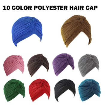 

Plain Solid Hair Cap Turban Head Wrap Band Hat For Women Ladies Hair Cap Sleeping Night Hair Styling Accessories Tool