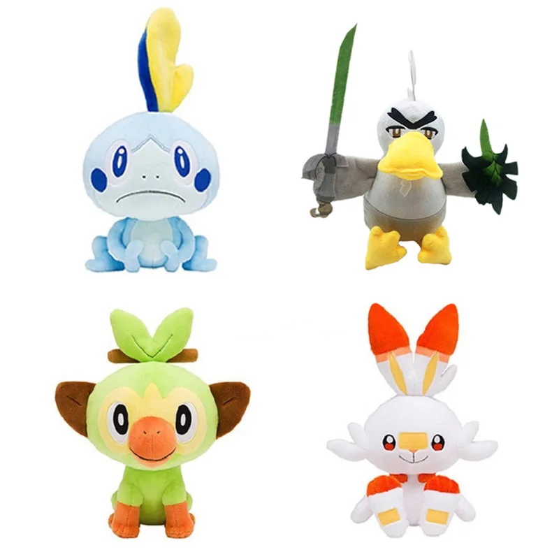 2019 Новый Scorbunny кролик Sirfetch бы Farfetch ɽ Grookey Sobble плюшевые симпатичный Меч Щит Аниме