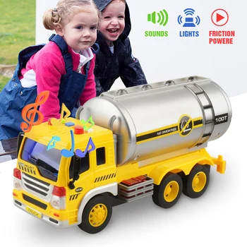 

Inertial truck 1:16 engineering tank truck toy model early education toy car with light and music for kids birthday Xmas gift