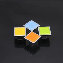 Ручки для комода или шкафа с ящиками дверная ручка Хрустальная минималистская в стиле модерн стекло в американском стиле цинковый сплав цвет квадратный один диаметр ручки