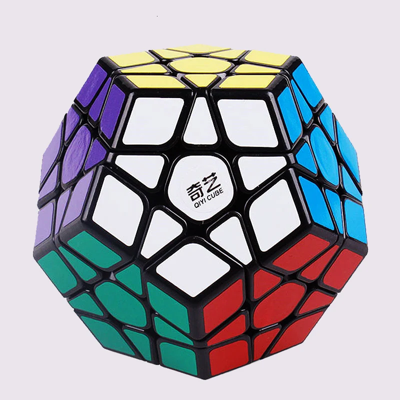 

QIYI Megaminx Cube Sculpted Stickerless Speed 12 sides Professional Magic Cube Educational Puzzle Toys for Children Gift