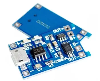

Micro USB 5V 1A 18650 module TP4056 Lithium Battery Charger Module 18650 Charging Board With Protection Dual Functions 1A Li-ion