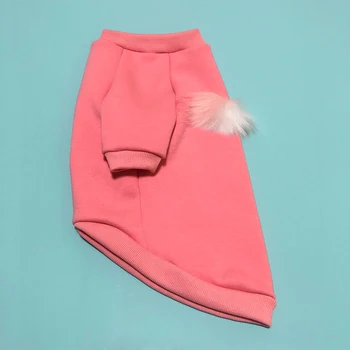 

Dog Sweater for Small Dogs Pink Cotton Sweater Winter Warm Coat for Chihuahua Cute Cartoon Print Sweatshirt PC0926