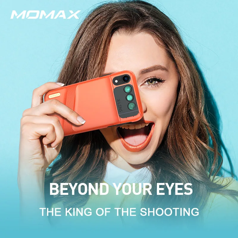 

MOMAX ios Phone XR joy camera case (3 times 1) Cell phone SLR New lens upgrade 3 lens system Five kinds of special effects