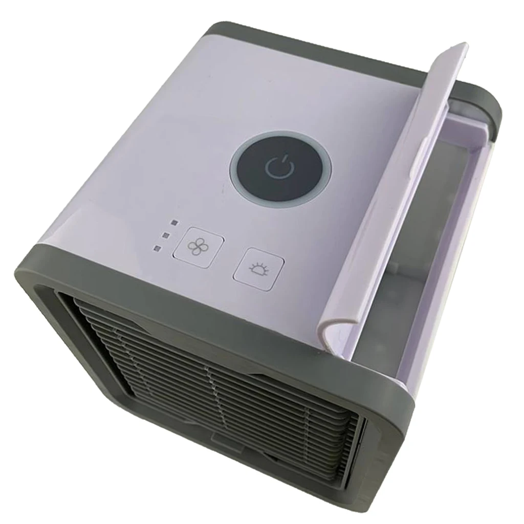 

7 Color LED Mini Air Conditioner Water Ice Fans USB Portable Air Cooler Humidifier Table Fan