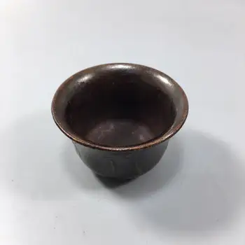 

Chinese Old Copper Collection Pure Copper Plum blossom orchid bamboo chrysanthemum Wine glass