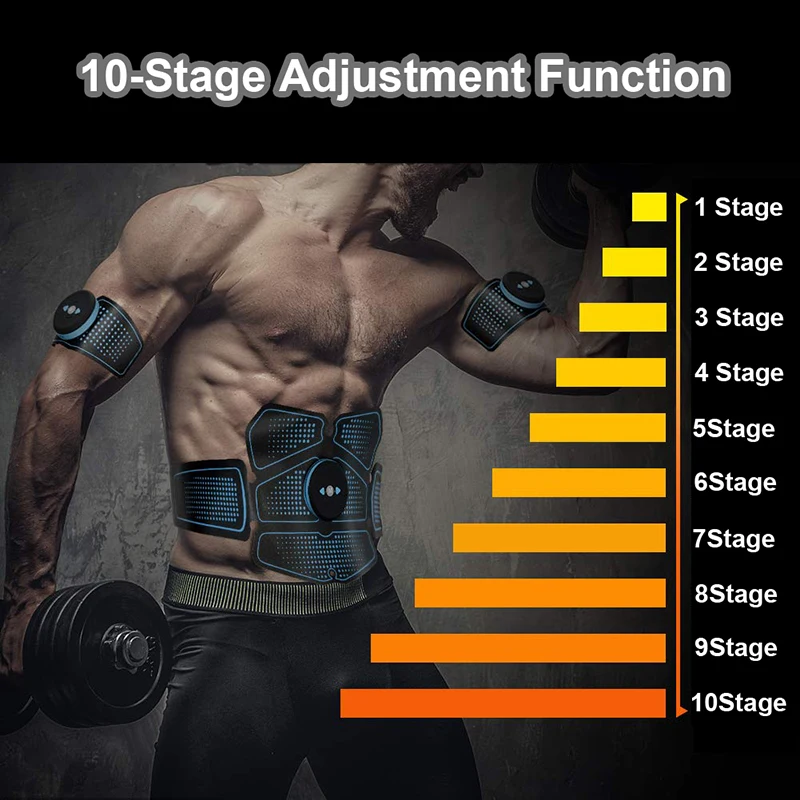 Электрический стимулятор мышц Тонер EMS массажер брюшной тренажер пояс Abs жиросжигатель мышечные тренировки оборудование для домашнего спортзала
