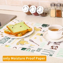 Бытовой шкаф коврик для кухни стикер Влагостойкая Бумага легко наносится Антибактериальный нескользящий Duable коврик в шкафчик домашний водонепроницаемый