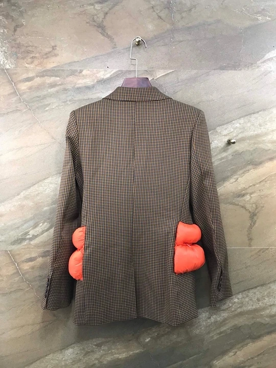 Осенняя ранняя новинка, Женское пальто с отворотом на талии, с цветными вставками, с длинным рукавом, короткое пальто, 1017