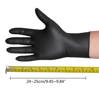 

100pcs Nitrile Disposable Gloves Powder-Free Protective Glove for Home Kitchen U04 Dropship