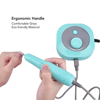 

Portable Electric Nail Drill Machine Manicure Set for Pedicure Nail Art Equipment+ Foldable Holder Stand Drill Organizer Box