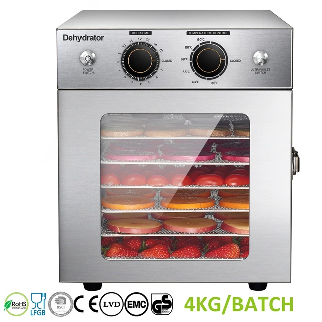 Food Dehydrator 16 Stainless Steel Trays,Commercial Dehydrators Dryer for  Fruit,Meat,Beef,Jerky,Herbs,with Adjustable Timer - AliExpress