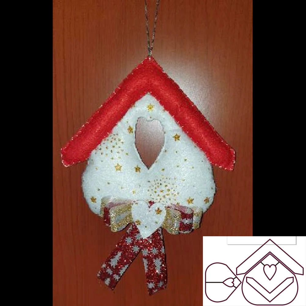 

New Big Christmas House metal cutting die mould scrapbook decoration embossed photo album decoration card making DIY handicrafts