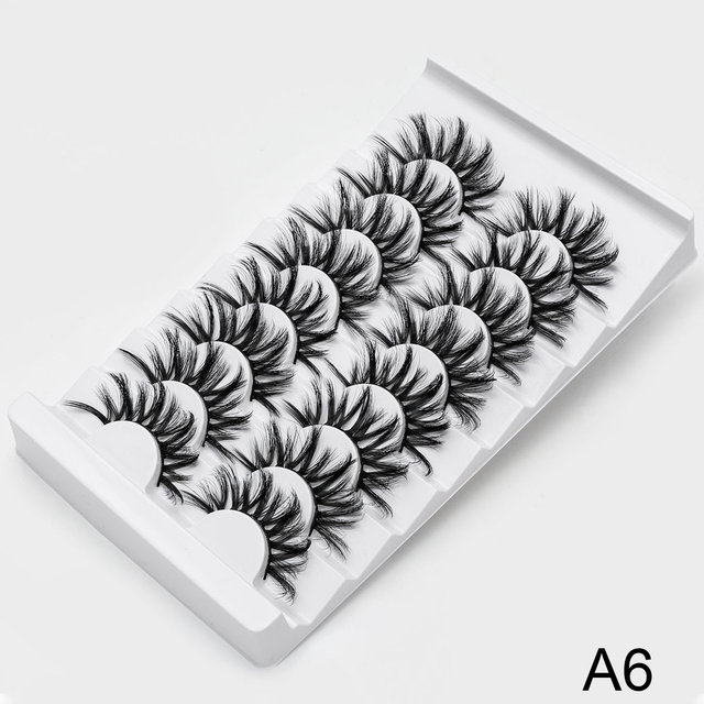 3D Faux Mink Lashes Natural False Eyelashes Dramatic Volume Fake Lashes Makeup Eyelash Extension Silk Eyelashes