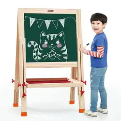 Детская доска для рисования Бытовая маленькая доска/твердая древесина, раскрашенная Детская обучающая игрушка, деревянный подарок для
