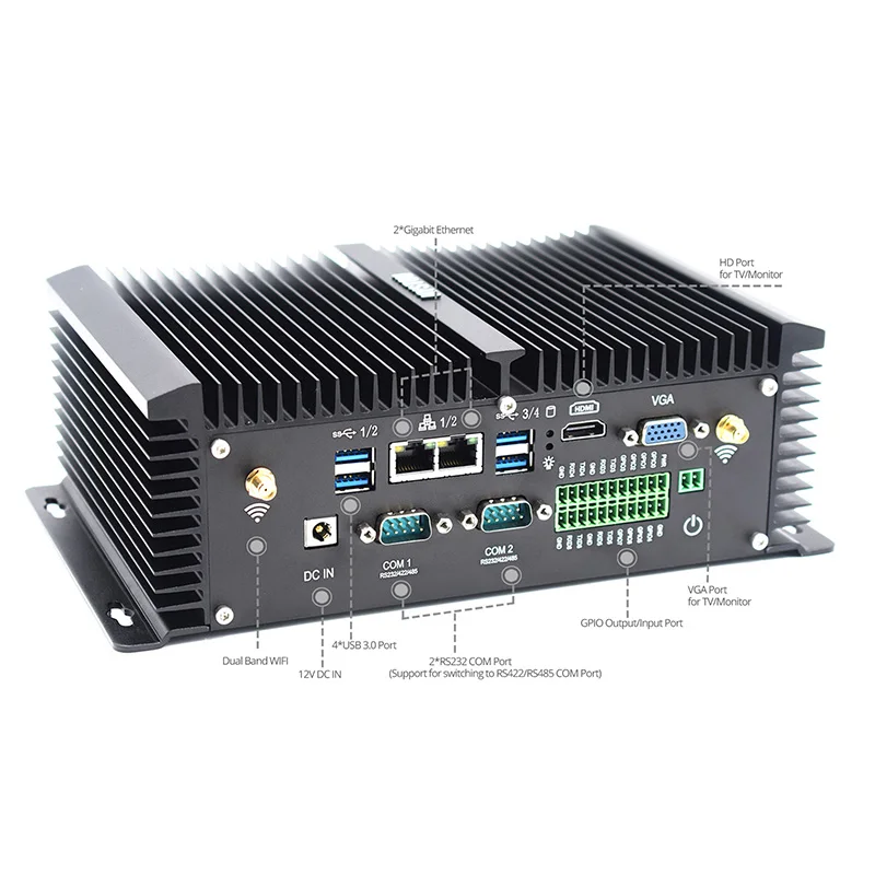 Новейший windows 10 RS485 COM 2 intel NUC core i5 8250u компьютерный i7 7 промышленный ПК 7500u