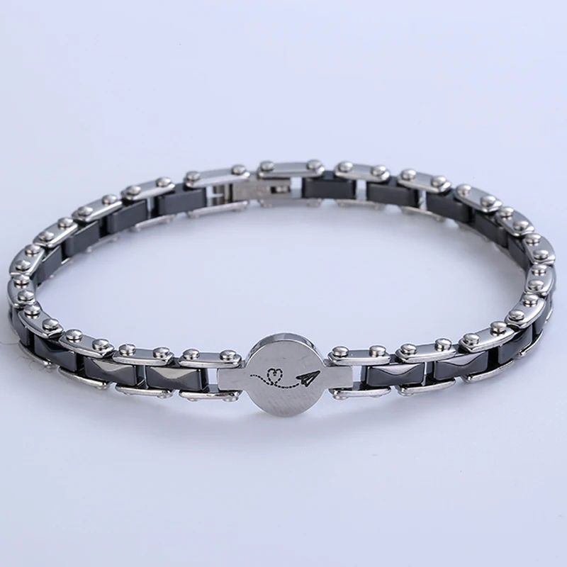 LOSTSOUL Классический Простой керамический браслет со стрелой Купидона леди из нержавеющей стали подарок на день Святого Валентина