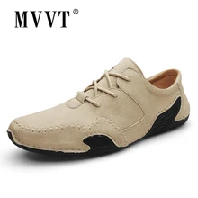 2020 New Comfortable Leather Men Loafers Breathable Casual Leather Shoe Men Flats Hot Sale Soft Driving Shoes Moccasins
