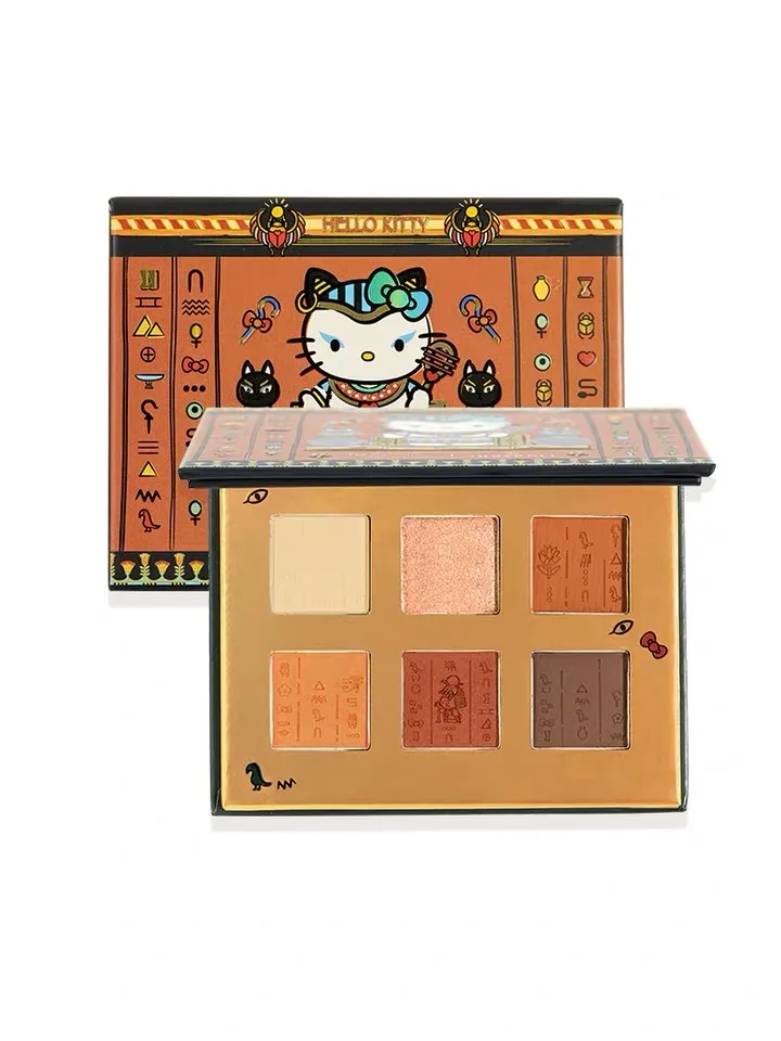 

Judydoll British Museum Hello Kitty Egyptian Adventure 6-color Eyeshadow Palette Matte Pearlescent Long-lasting Waterproof