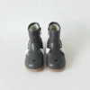 Autumn Winter Genuine Leather Children's Shoes Warm Lambswool Cartoon Bunny Baby Girls Ankle Boots Cowhide Boys Snow Boots 2