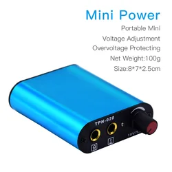 Mini Tattoo Power Supplies For Tattoo Rotary Pen Gun Makeup Machine Red Blue Tattoo Power Accessories Tool