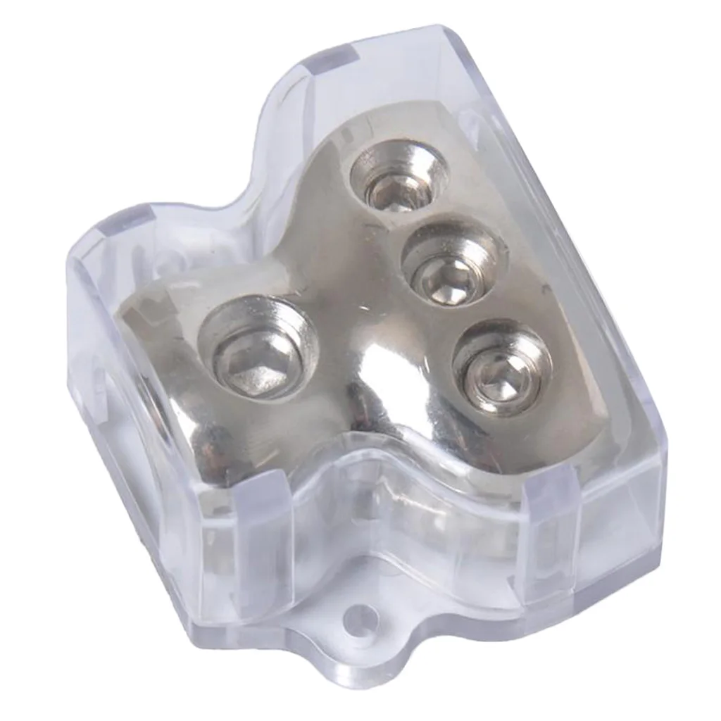 Car Audio Stereo Amp Power Ground Cable Splitter Distribution Block 3-Way