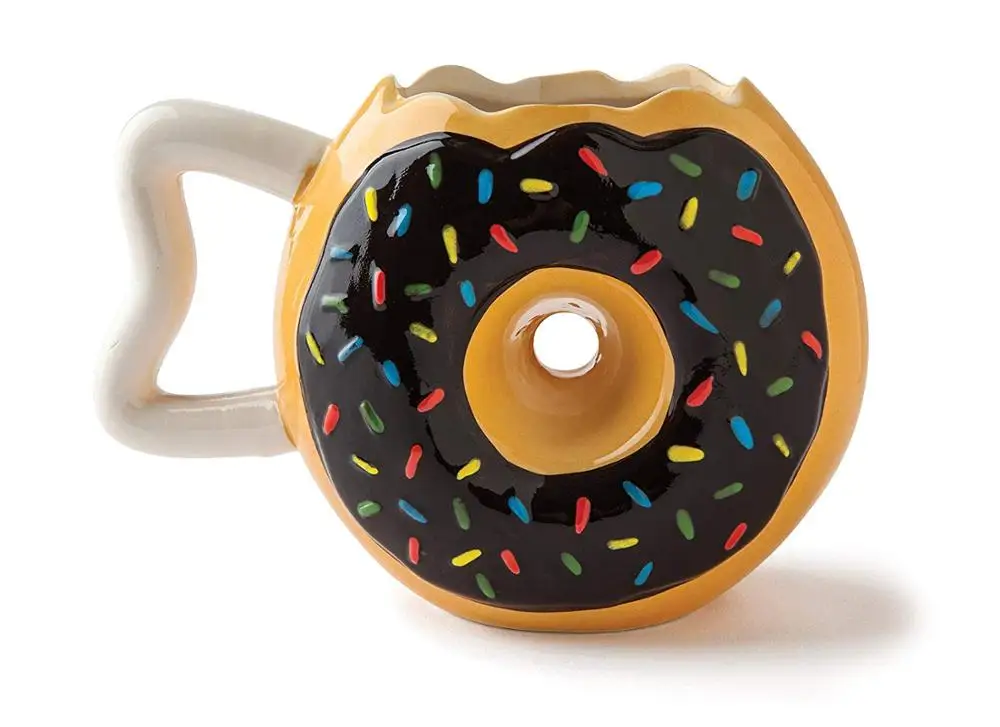 

The Original Donut Mug, Ceramic Funny Coffee, Tea, Hot Chocolate Mug Gift cup