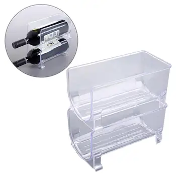 

Refrigerator Wine Rack Stackable Stable Anti-slip Wine Storage Organizer For Kitchen Countertops Table Top Pantry