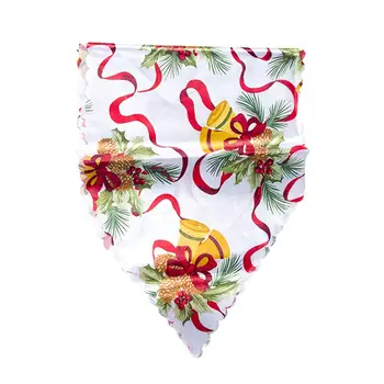 

Christmas Table Runner Polyester Print Table Flag Table Desktop Tablecloths Hotel Home Festival Decoration
