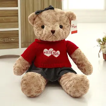 

Factory Direct Teddy Bear Doll Plush Teddy Bear Large Doll GIRL'S Huggable Bear Doll