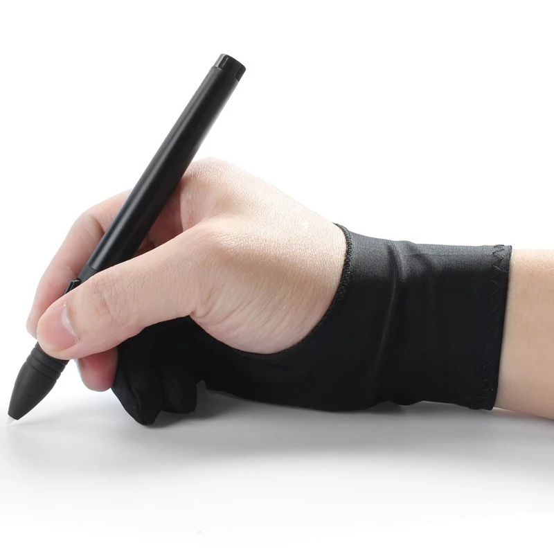 Мужские перчатки для планшета, перчатки для художника с 2 пальцами для планшета, рисование маслом GV99