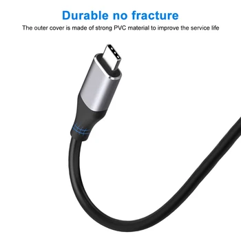 

2 In 1 Portable Smartphones Home Office Universal Monitor Type C To HDMI USB Output Mirroring Cable Projector TV 4K 60Hz HD