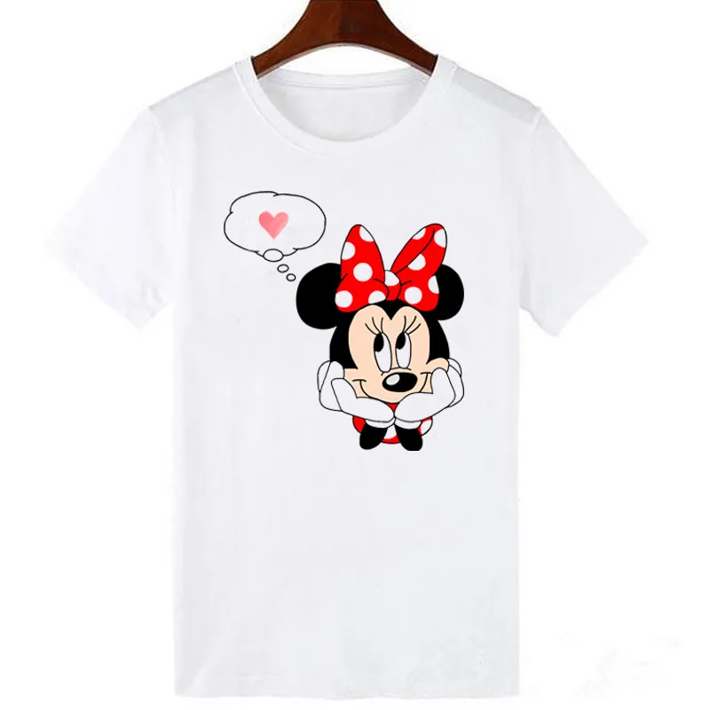 Women's Mouse Kiss Printing T-shirt Korean Style Harajuku Casual Cotton Kawaii Women Shirt Plus Size Tops - Цвет: B37G