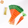 20PCS Kids Birthday Party Decoration Easter Carrot Candy Bag Easter Rabbit Gift Bag Candy Cones Transprant Plastic Bag  ► Photo 1/6