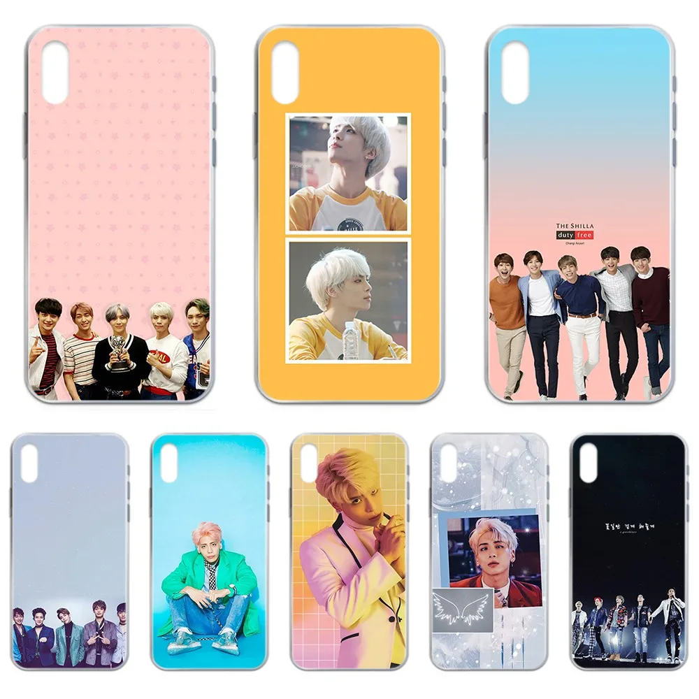 Корейский KPOP Shinee jonghyun Мягкий Бампер Прозрачный чехол для телефона iphone 4 4S 5 5C 5S 6 6S