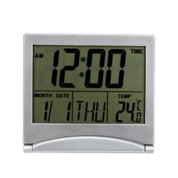 

NICEYARD Home Decor Time Date Temperature Timer Desk Clock Electronic Clocks Alarm Clock Foldable Portable LCD Digital