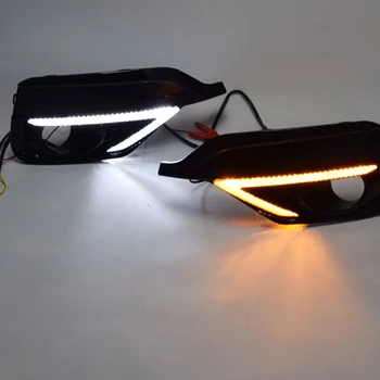 

Turn Yellow Signal Relay Waterproof Car DRL 12V LED Daytime Running Light Fog Lamp for Honda Fit Jazz Sport 2018 2019