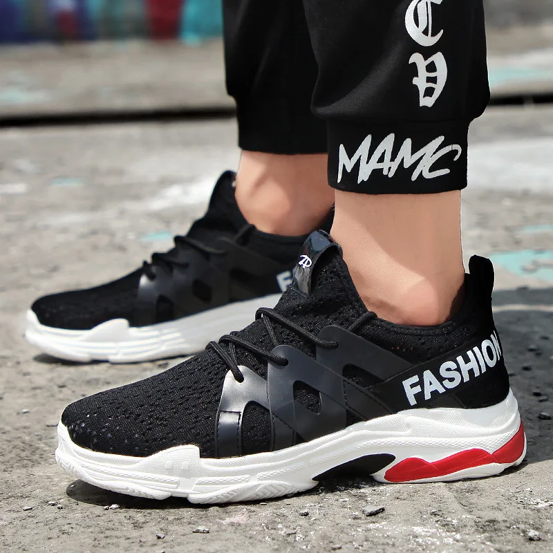 

2018 New Style Shoe MEN'S SHOES Summer Breathable Korean-style Students Versatile Running Sports Casual Dad Mesh Shoes Fashion
