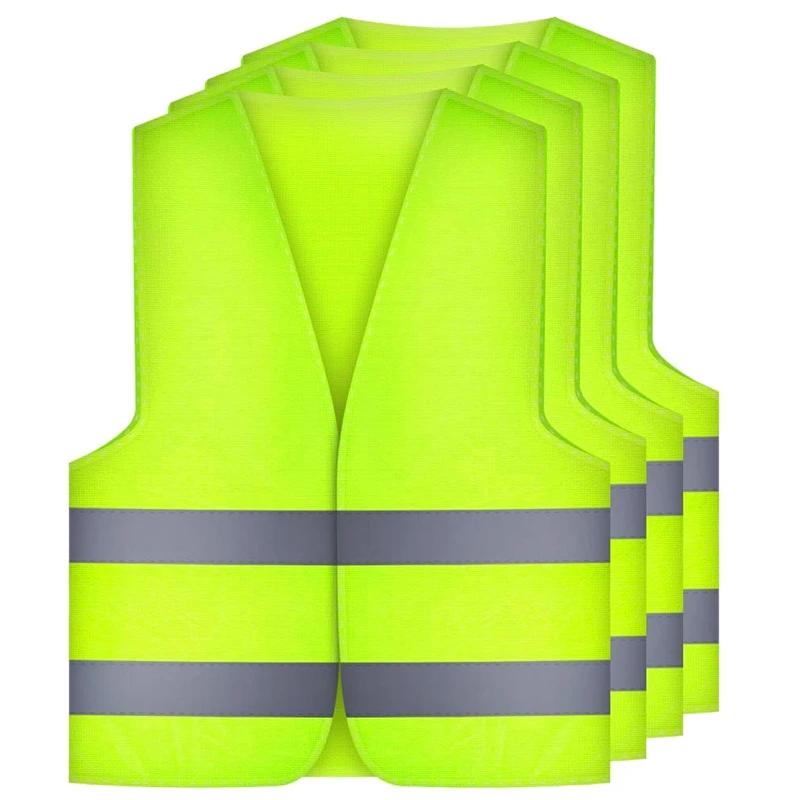 4 Pcs. Safety Vests Car Puncture Vest Safety Vest, Safety Warning Vest En 471 with 360 Degree Reflective Stripes and Buckle, Sta|Motorcycle Rider Vest| - AliExpress