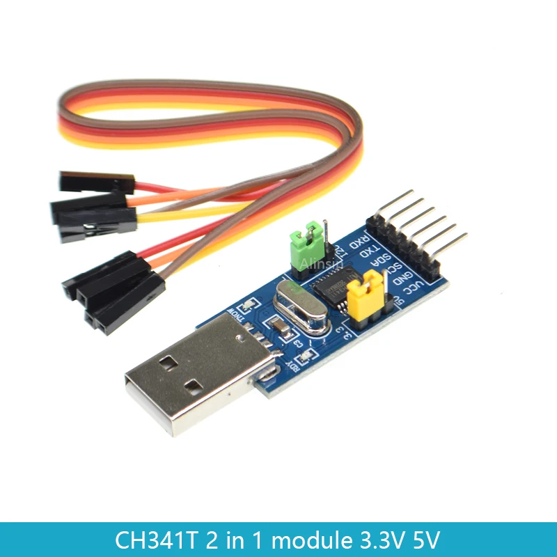 2-в-1 модуль CH341T 3 В 5 в USB для I2C IIC UART TTL одночипового последовательного порта